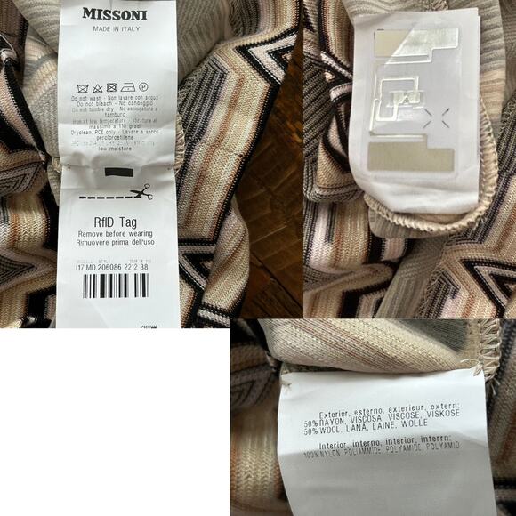 Missoni Chevron Knit Dress – Fall 2017 – 3/4 Sleeve – IT 38 - Picture 7 of 8